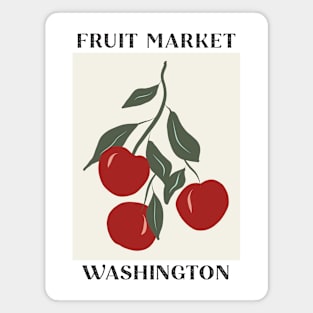 Fruit Market Washington Apples Magnet